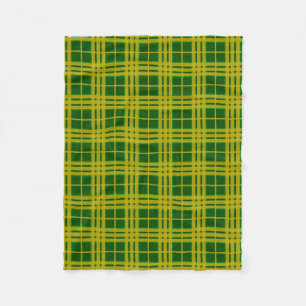North Dakota State University Bison Tartan Fleece Blanket