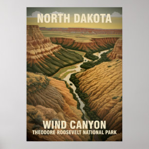 North Dakota Theodore Roosevelt National Park V01 Poster