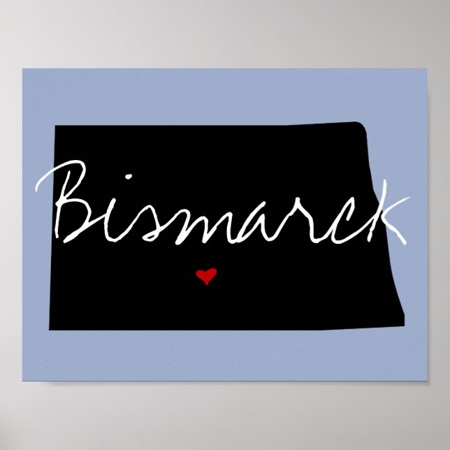 North Dakota Town Poster (Front)