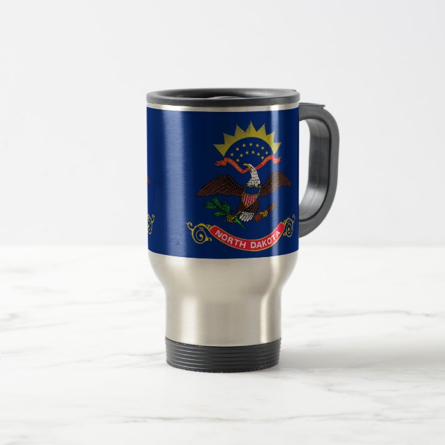 North Dakota Travel Mug (Front Right)
