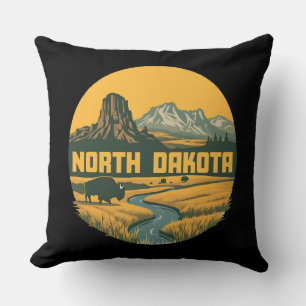 North Dakota United States of America Cushion