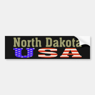 North Dakota USA! Bumper Sticker