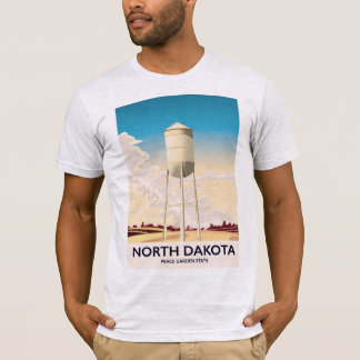 North Dakota Water Tower travel poster T-Shirt