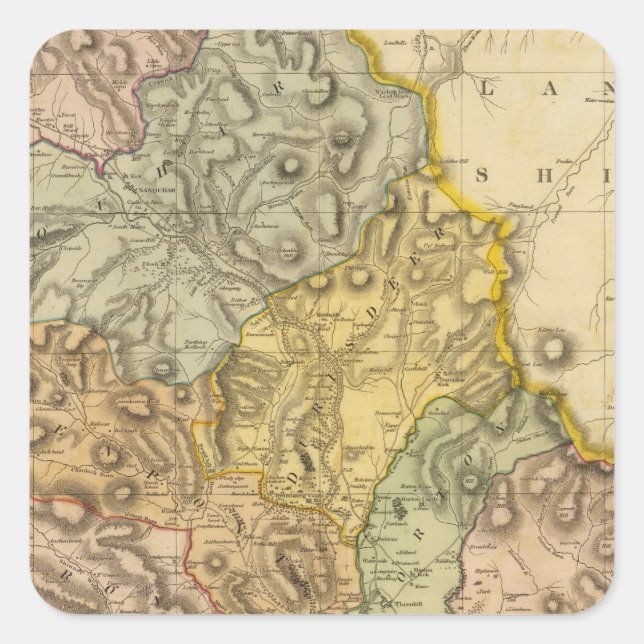 North Dumfriesshire Square Sticker (Front)