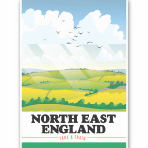 North East England travel poster.