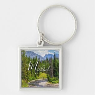 North Fork Shoshone River Square Keychain