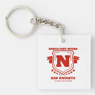 North Fort Myers High School Alumni (Two-Tone) Key Ring