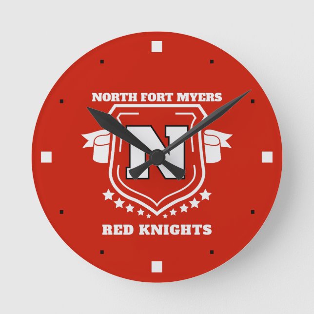 North Fort Myers High School Round Clock (Front)
