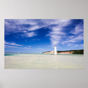 North Frankfort Pier Lighthouse, Frankfort, MI Poster