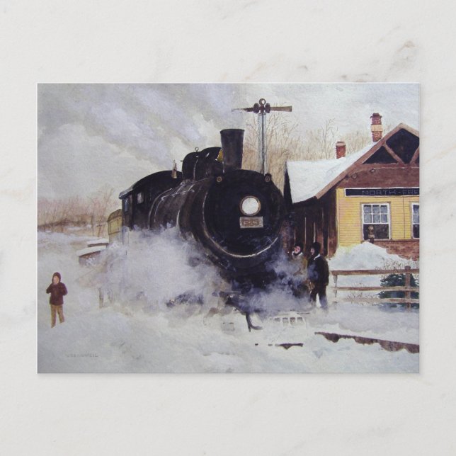 North Freedom Train Depot- postcard (Front)