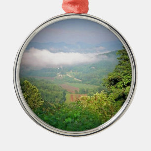 North Georgia Mountains, USA Metal Tree Decoration
