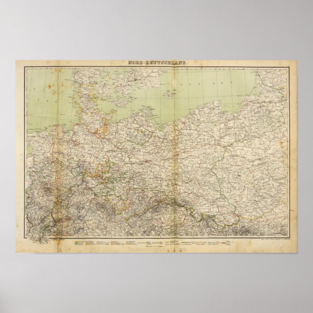 North Germany Atlas Map Poster (Front)