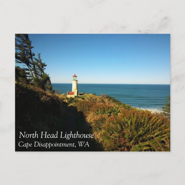North Head Lighthouse, Cape Disappointment, WA Postcard (Front)