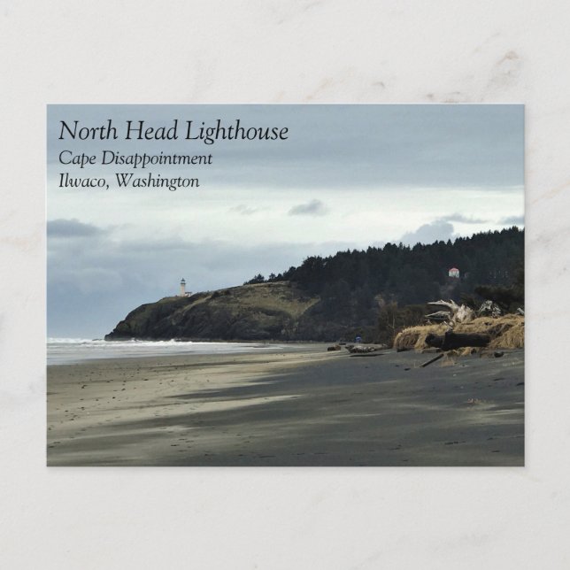 North Head Lighthouse, Cape Disappointment, WA Postcard (Front)