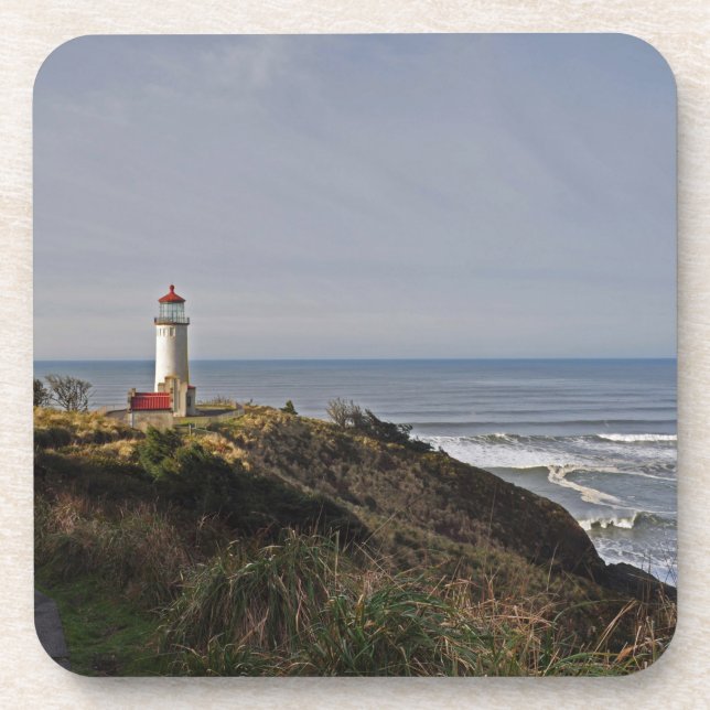 North Head Lighthouse - Ilwaco, WA Coaster (Front)