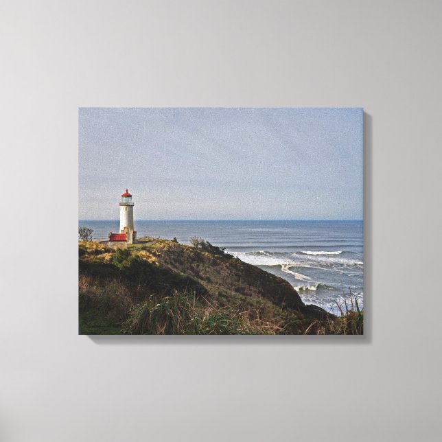 North Head Lighthouse on Longbeach, WA Canvas Print (Front)