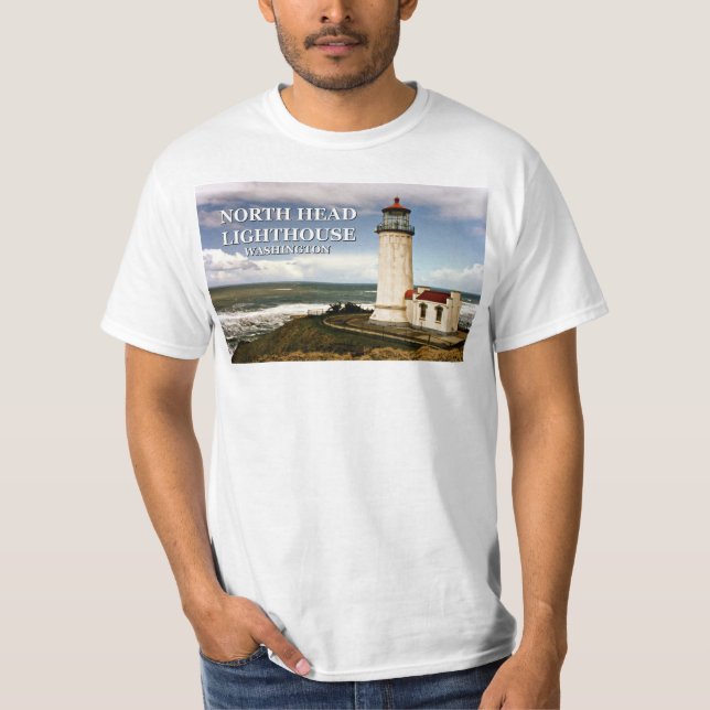 North Head Lighthouse, Washington T-Shirt (Front)