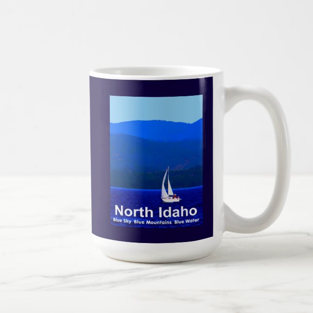 North Idaho Blue Coffee Mug (Right)