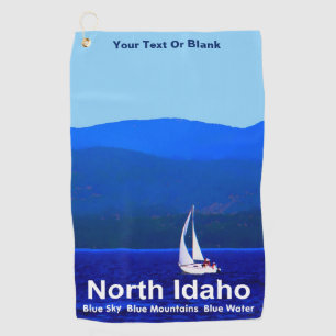 North Idaho Blue Golf Towel