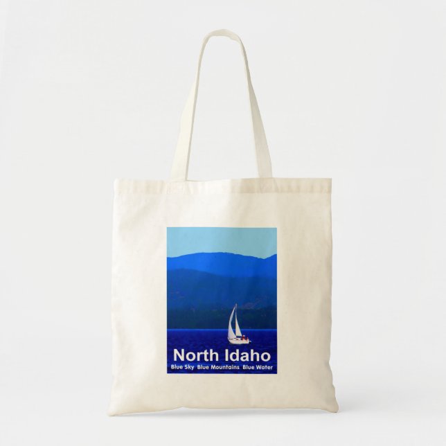 North Idaho Blue Tote Bag (Front)