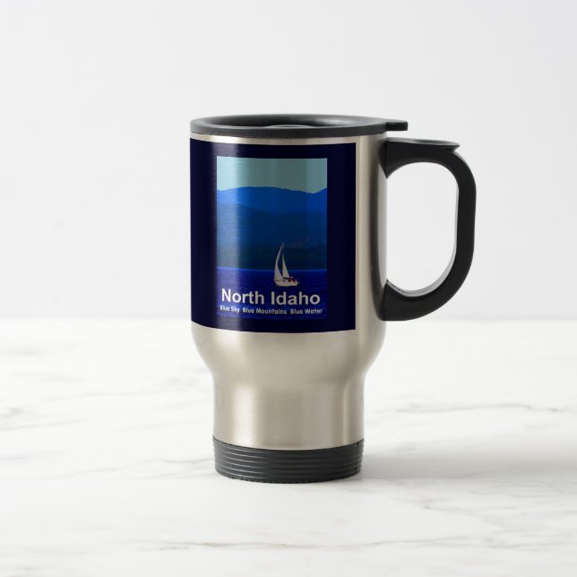 North Idaho Blue Travel Mug (Right)