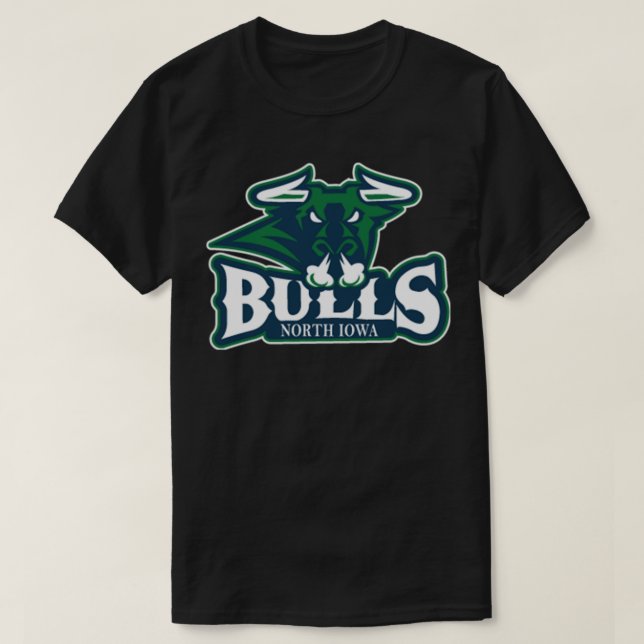 North Iowa Bulls Sticker T-Shirt (Design Front)