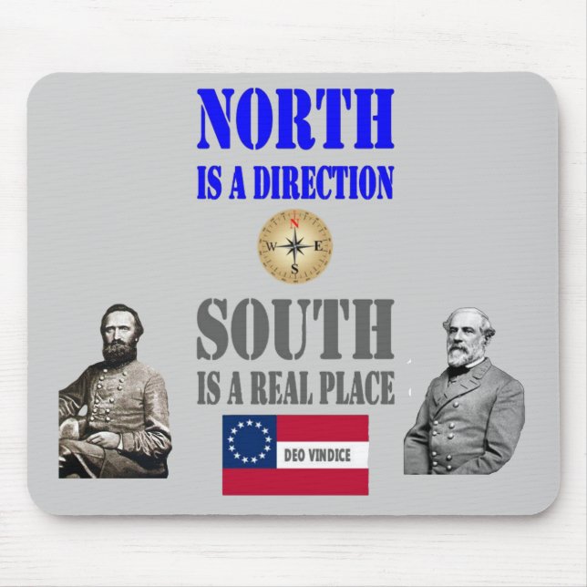 NORTH IS A DIRECTION MOUSE MAT (Front)