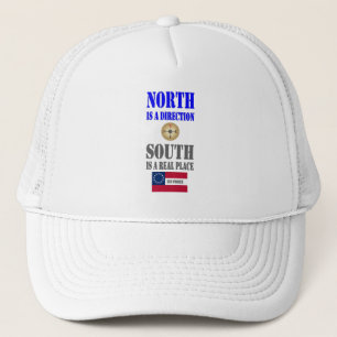 NORTH IS A DIRECTION TRUCKER HAT