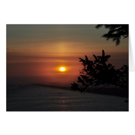 North Jetty at sunset Card