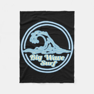 North Jetty Beach Big Wave Surf Club, Surfing Grap Fleece Blanket