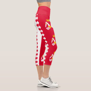North Karelia Flag Capri Leggings