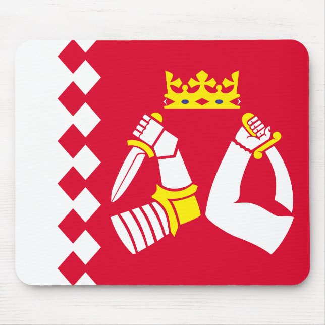 North Karelia Flag Mouse Mat (Front)