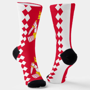 North Karelia Flag Socks