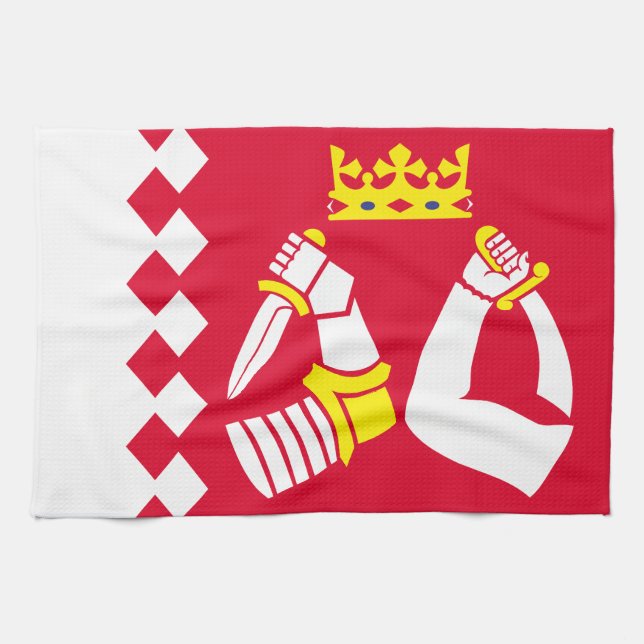 North Karelia Flag Tea Towel (Horizontal)