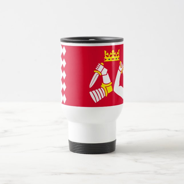 North Karelia Flag Travel Mug (Center)