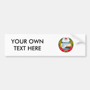 North Korea Coat of Arms Bumper Sticker