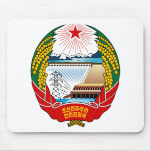 North Korea Coat Of Arms Mouse Mat