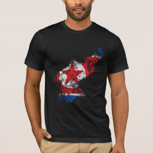 North Korea Distressed Flag T-Shirt