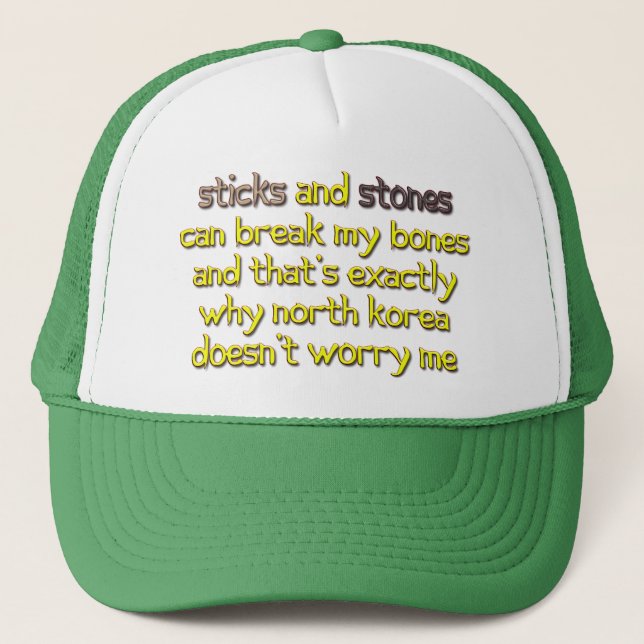 North Korea Doesn't Worry Me Trucker Hat (Front)