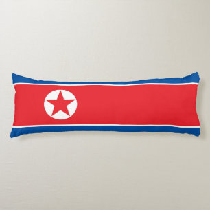 North Korea Flag Body Cushion