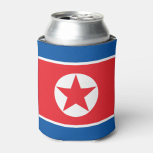 North Korea Flag Can Cooler