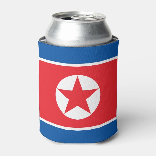 North Korea Flag Can Cooler (Can Front)