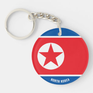 North Korea Flag Charming Patriotic Keychain
