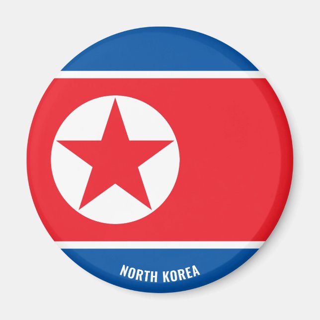 North Korea Flag Charming Patriotic Magnet (Front)