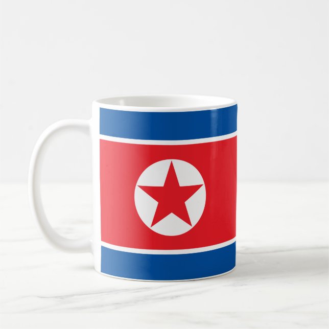 North Korea Flag Coffee Mug (Left)