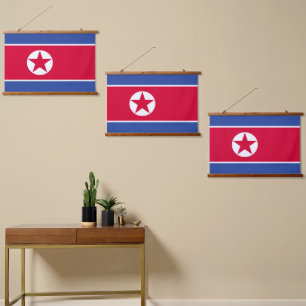 North Korea flag Hanging Tapestry