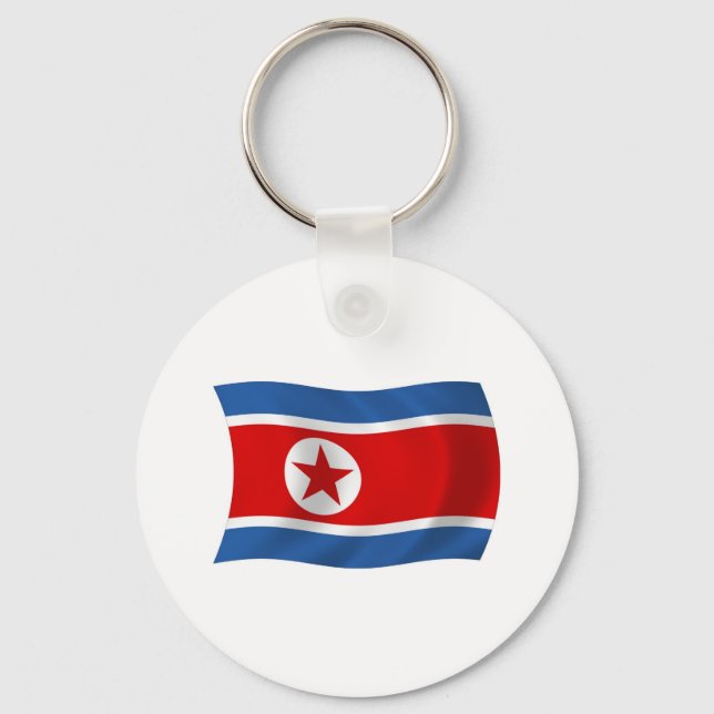 North Korea Flag Keychain (Front)