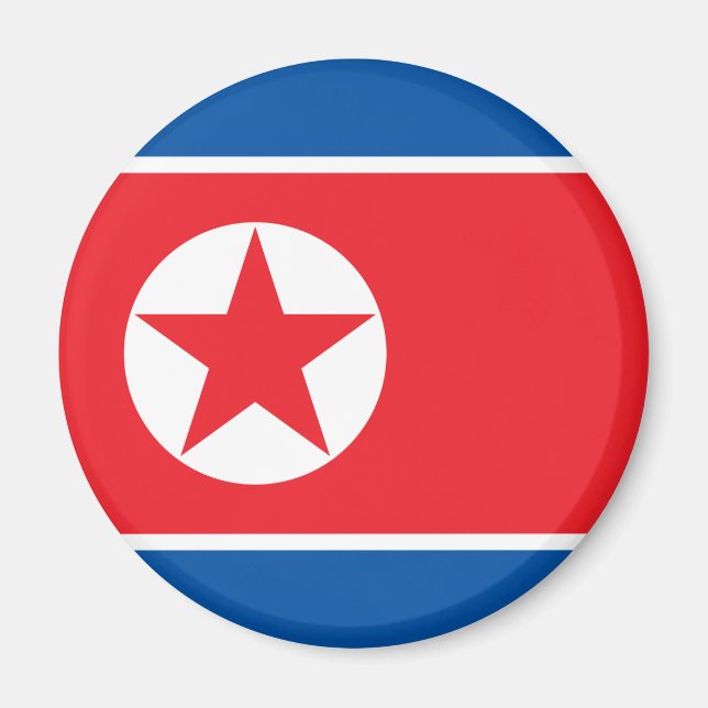 North Korea Flag Magnet (Front)