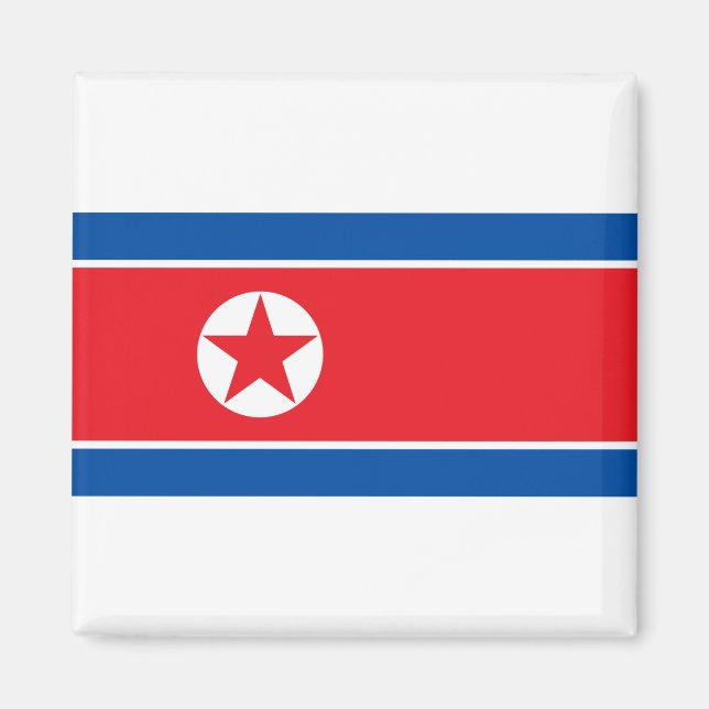 North Korea Flag Magnet (Front)