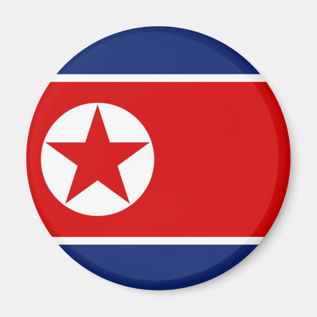 North Korea Flag Magnet (Front)